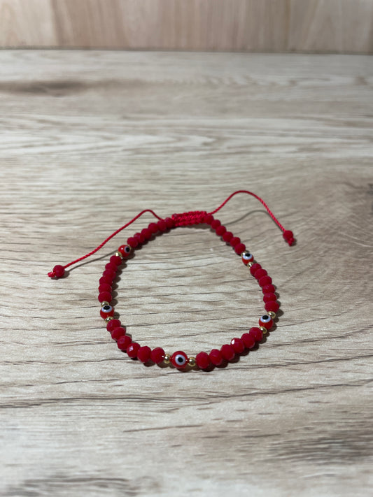 Red Adult "Evil Eye" Bracelet