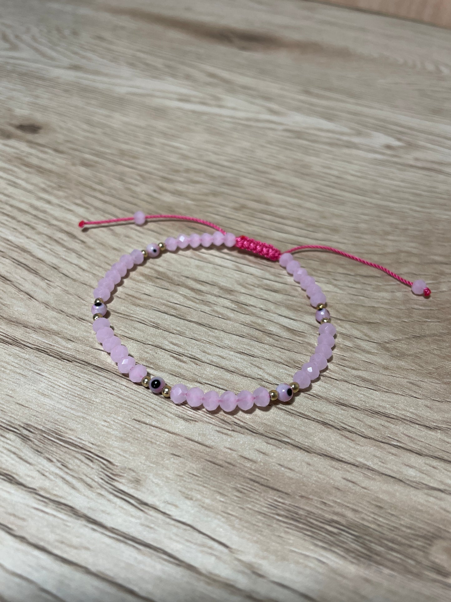 Pink Adult "Evil Eye" Bracelet