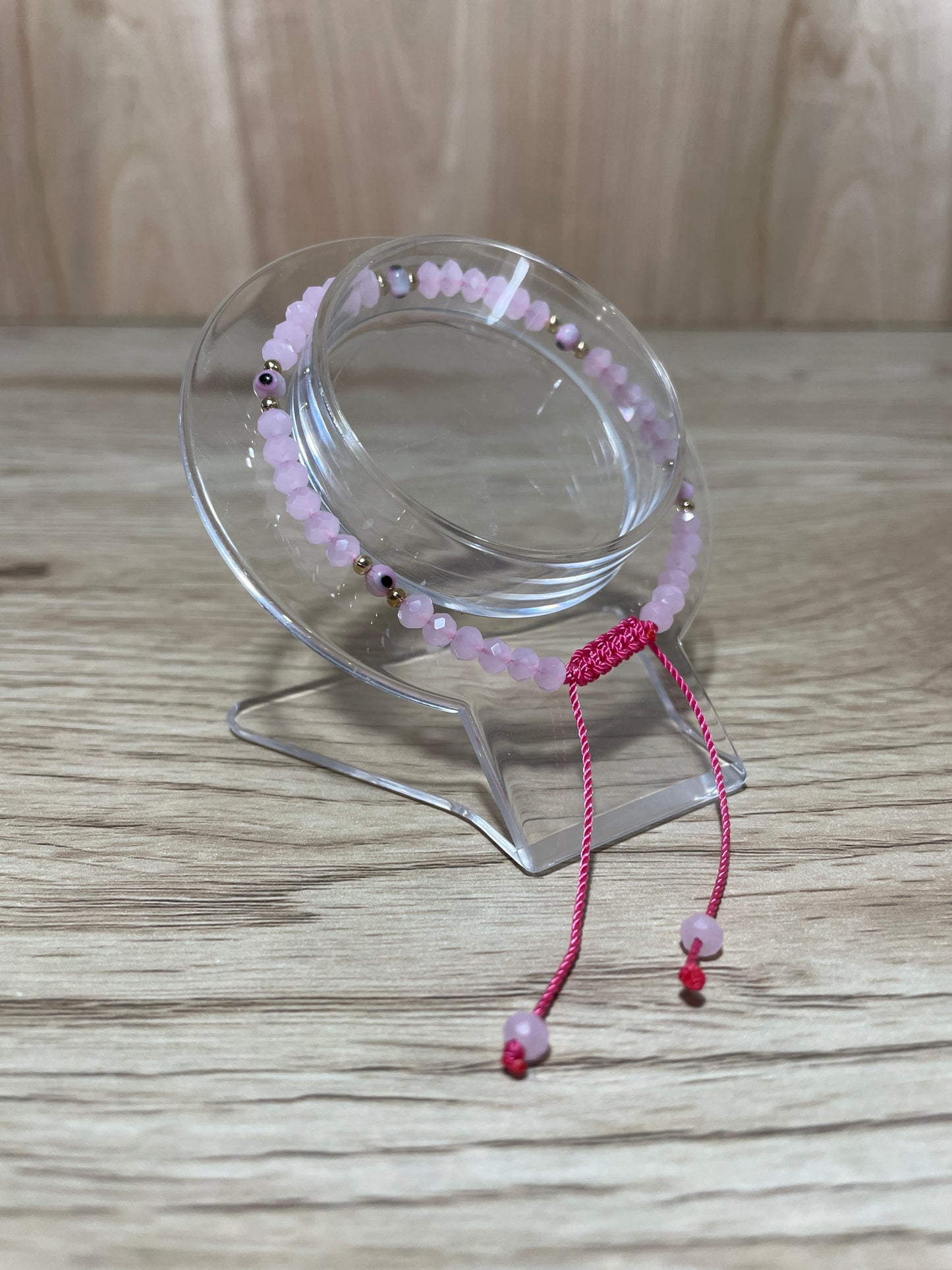 Pink Adult "Evil Eye" Bracelet