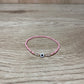 Pink Adult "Evil Eye" Bracelet (Elastic)