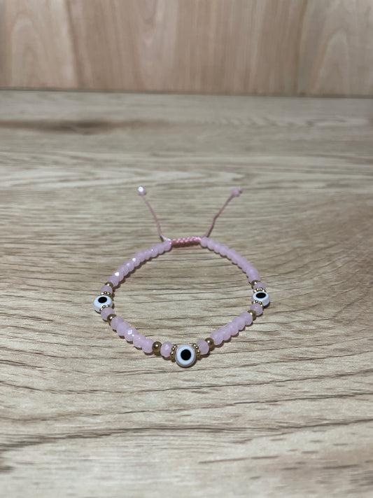 Pink Adult "Evil Eye" Bracelet