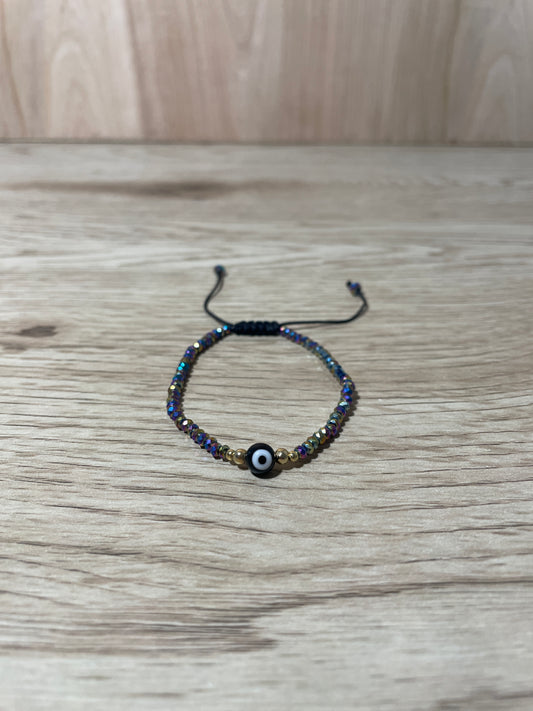 Black Adult "Evil Eye" Bracelet