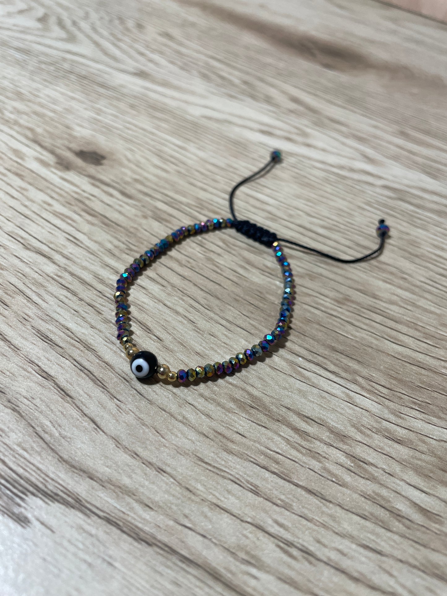 Black Adult "Evil Eye" Bracelet