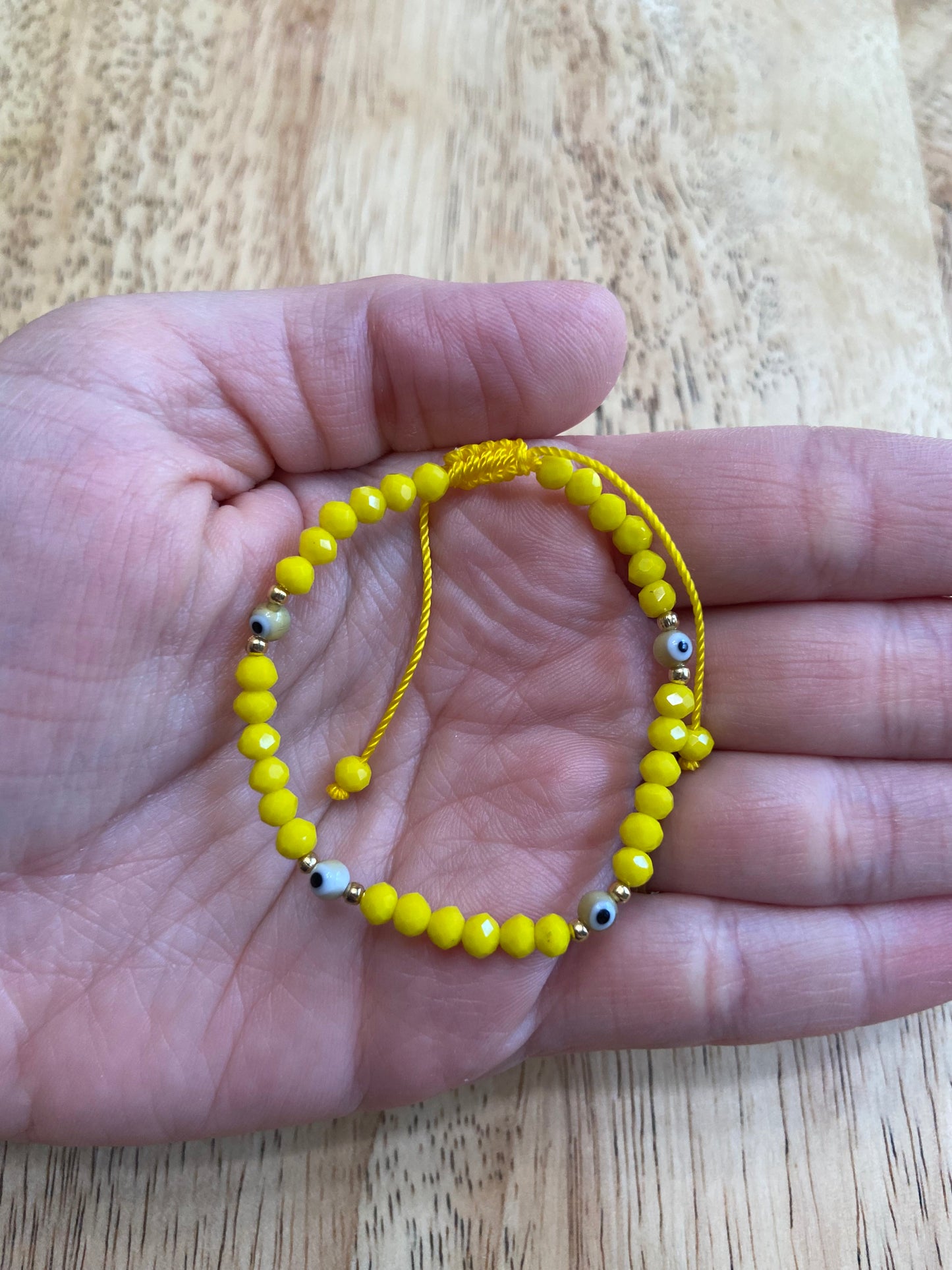 Yellow Child "Evil Eye" Bracelet