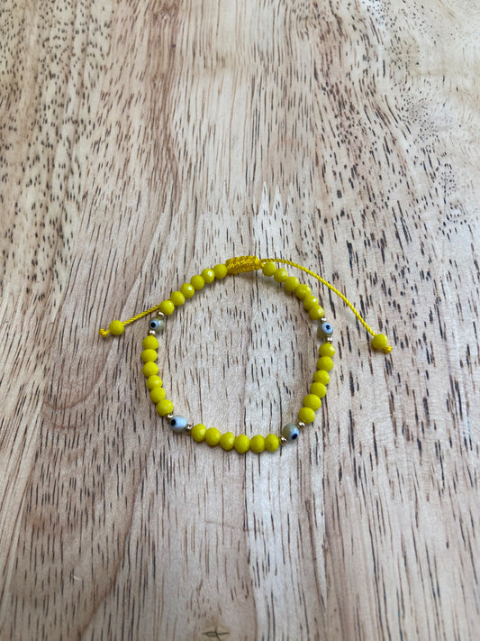 Yellow Child "Evil Eye" Bracelet