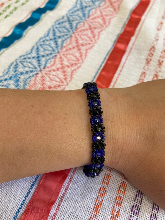 Beaded Daisy Flower Bracelet