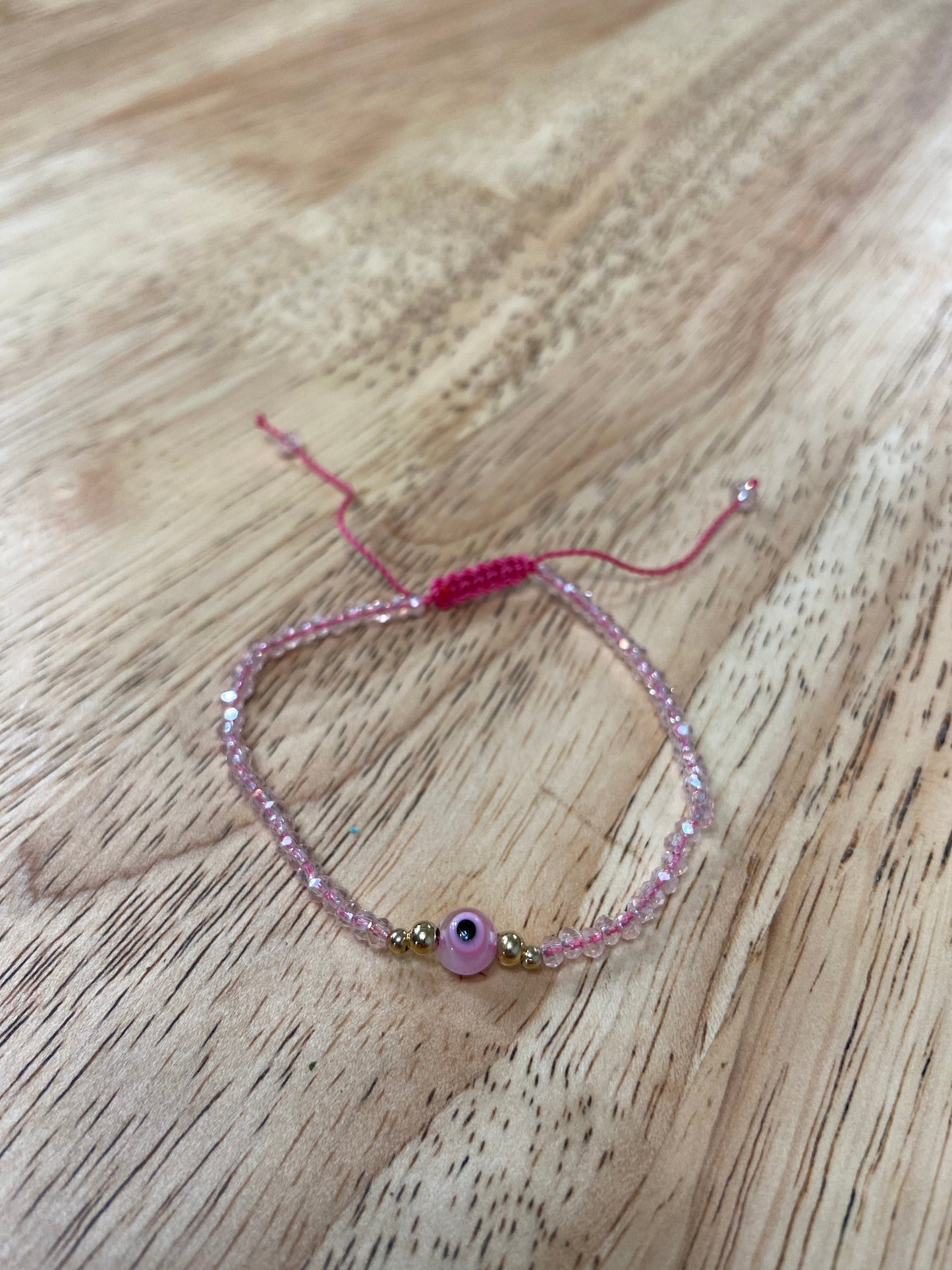 Pink Adult "Evil Eye" Bracelet