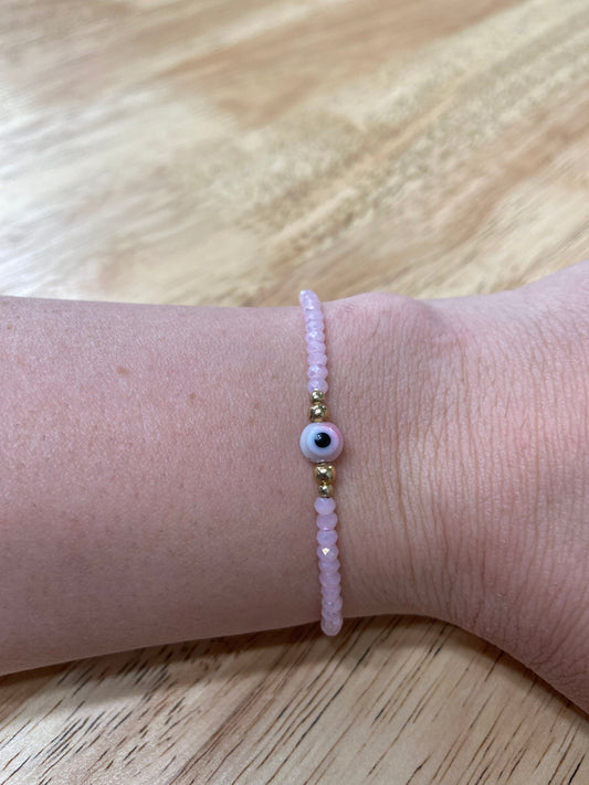 Pink Adult "Evil Eye" Bracelet