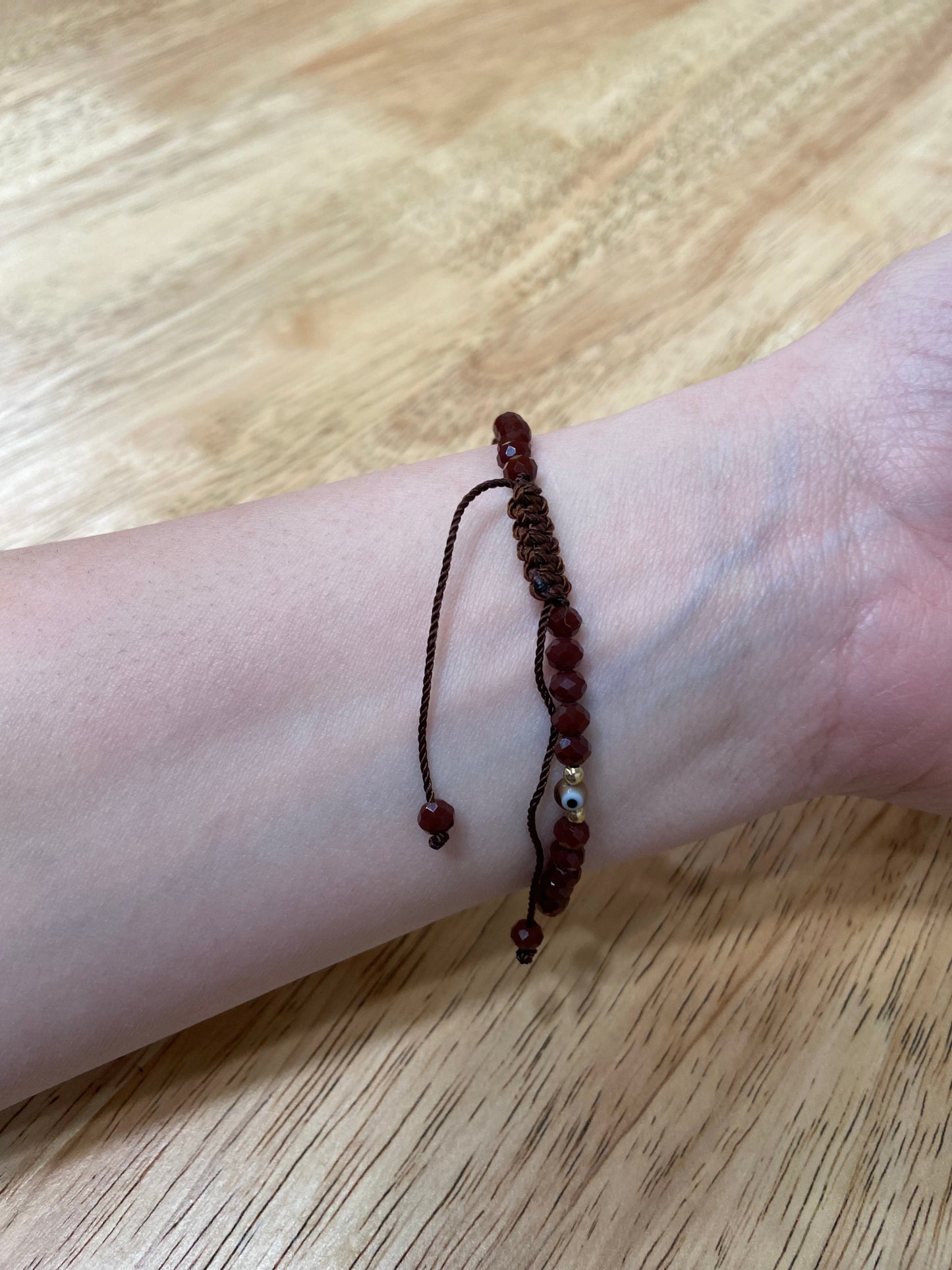 Brown Adult "Evil Eye" Bracelet