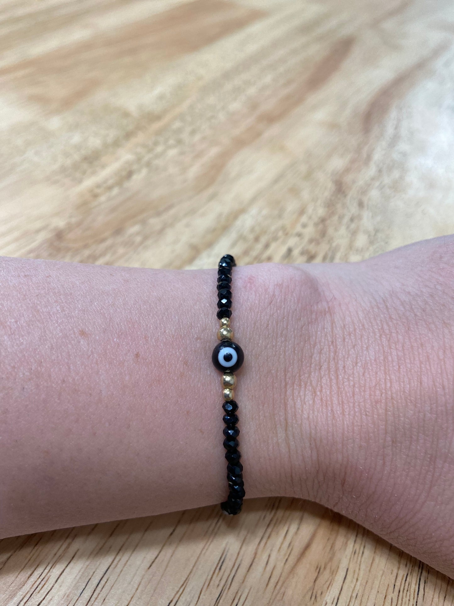 Black Adult "Evil Eye" Bracelet