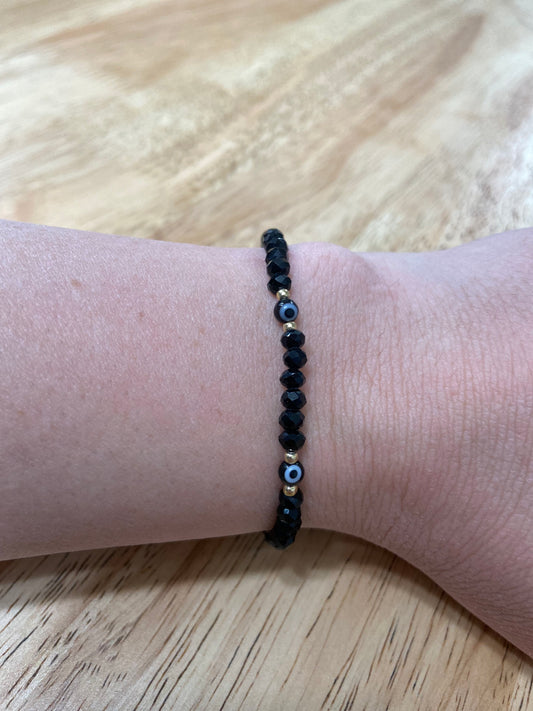 Black Adult "Evil Eye" Bracelet