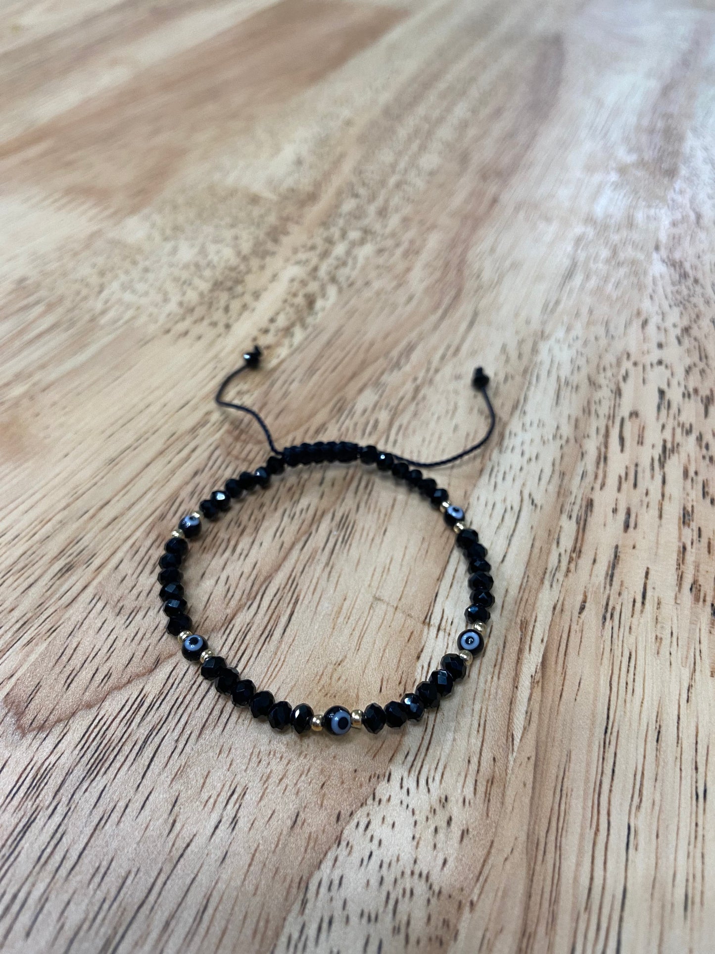 Black Adult "Evil Eye" Bracelet