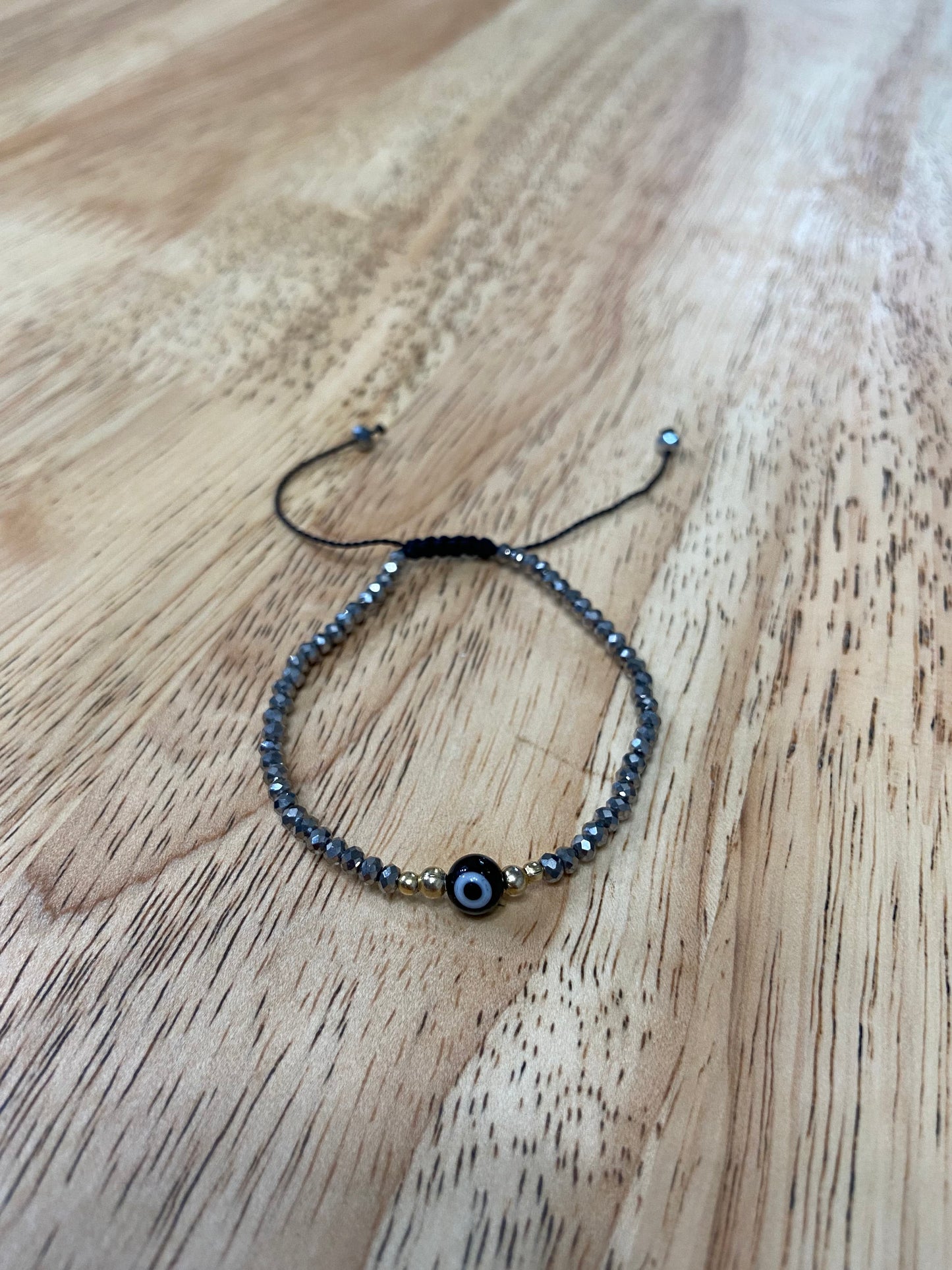 Black Adult "Evil Eye" Bracelet