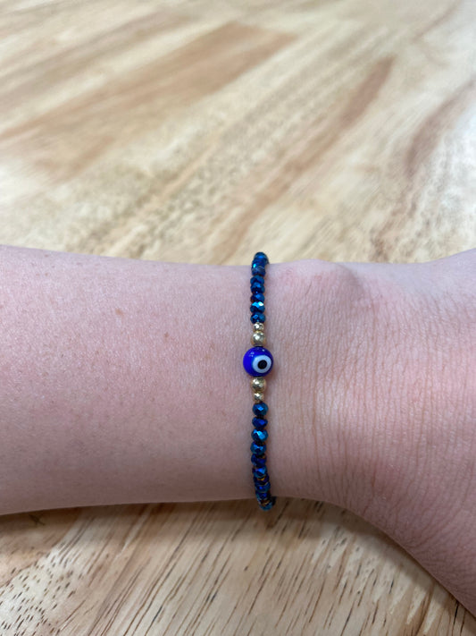 Dark Blue Adult "Evil Eye" Bracelet