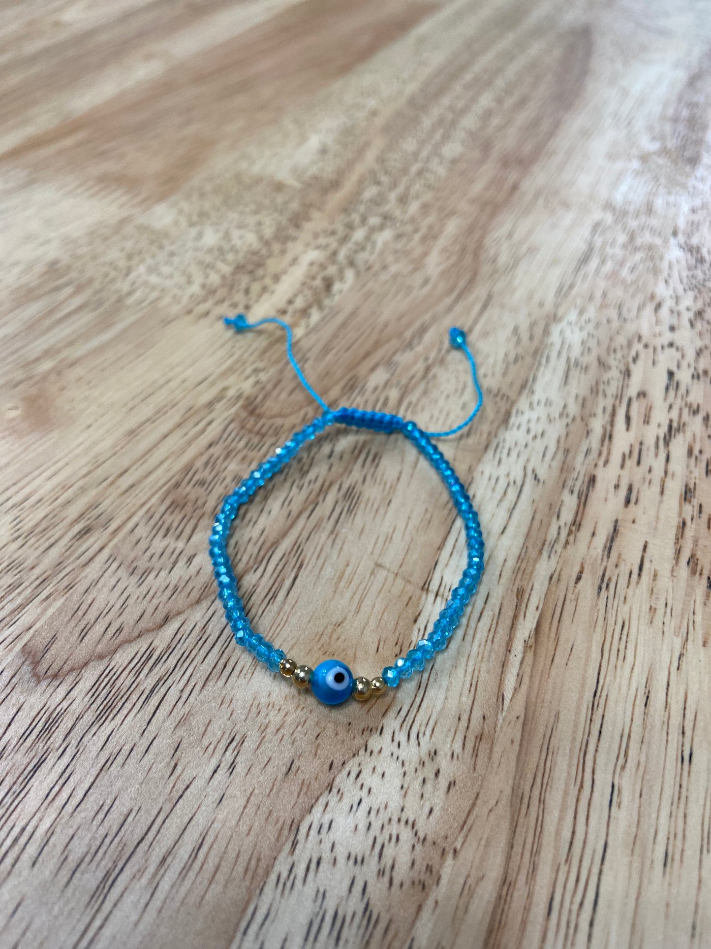 Light Blue Adult "Evil Eye" Bracelet