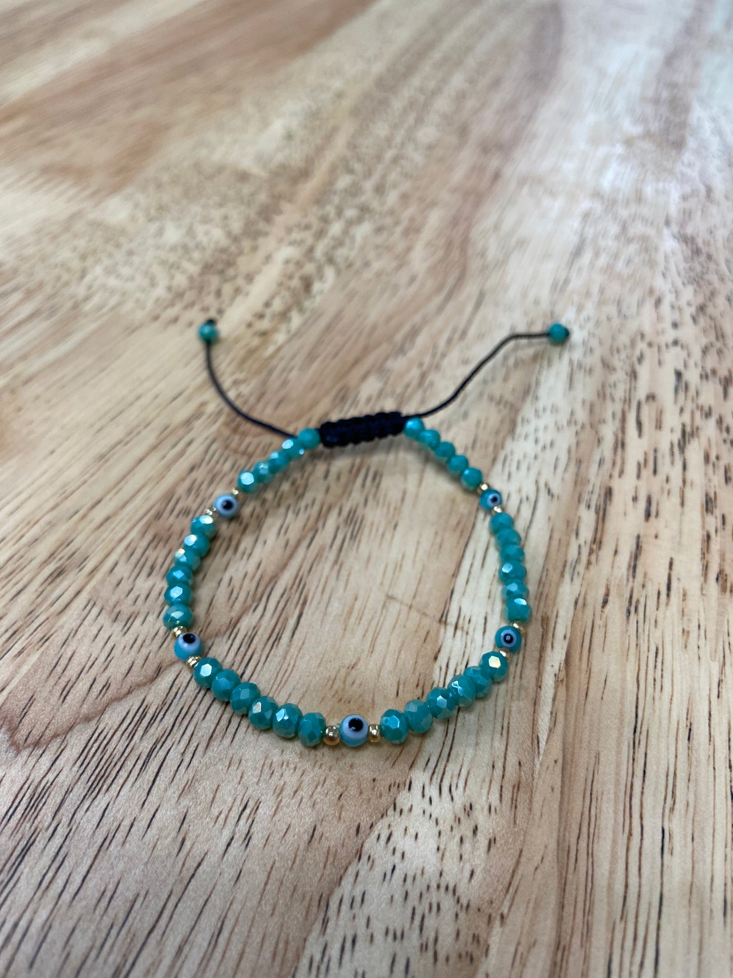 Light Blue/Turquoise Adult "Evil Eye" Bracelet