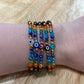 Volcanic Rock Adult "Evil Eye" Bracelet