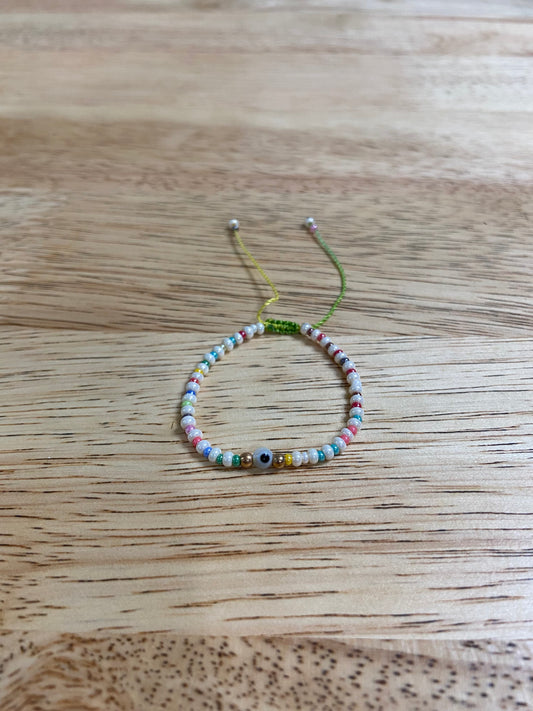 White Child "Evil Eye" Bracelet