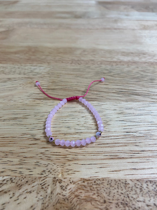 Pink Child "Evil Eye" Bracelet