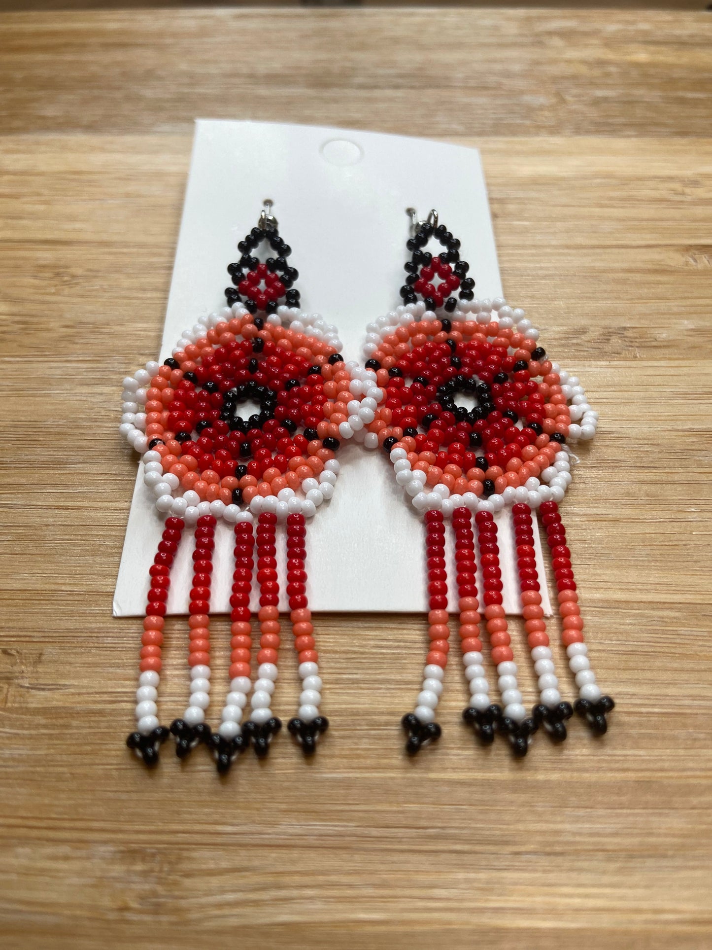 Beaded Earrings (Flower)