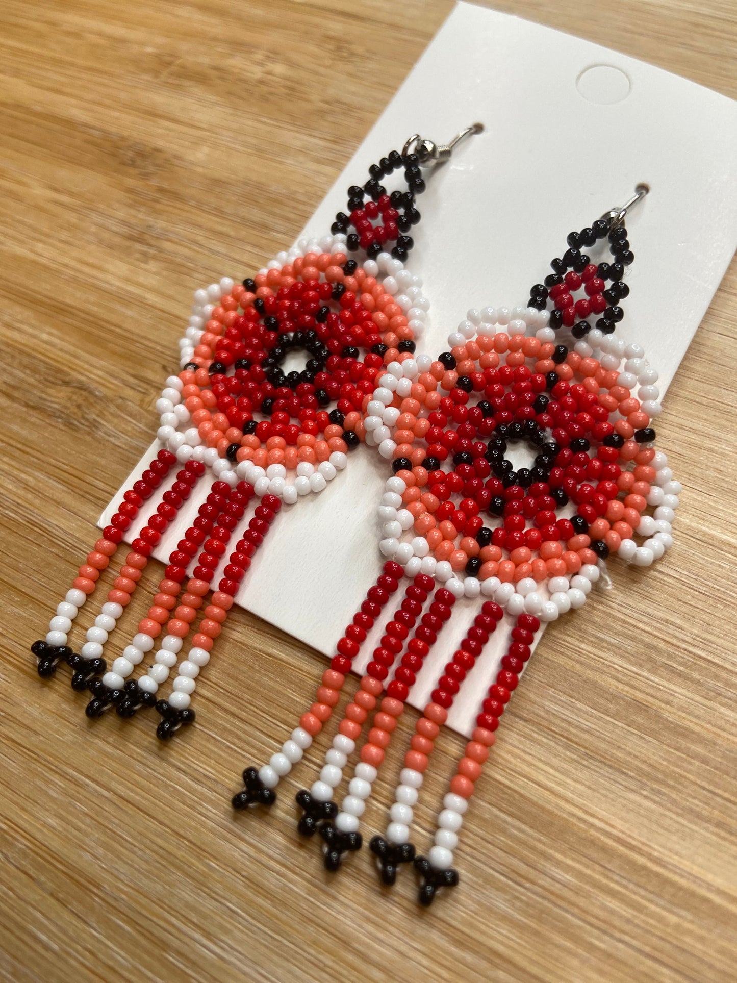 Beaded Earrings (Flower)