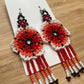 Beaded Earrings (Flower)