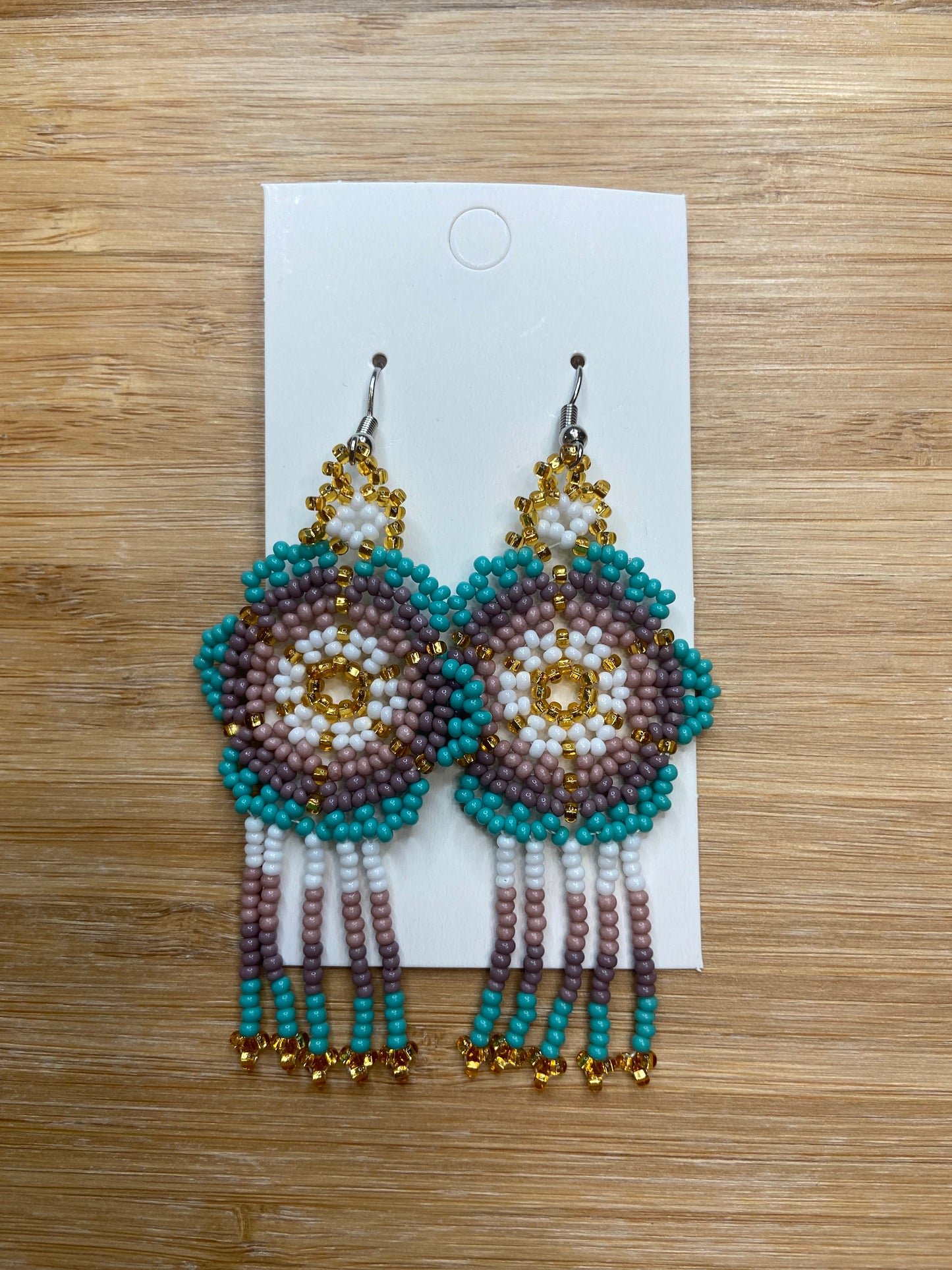 Beaded Earrings (Flower)