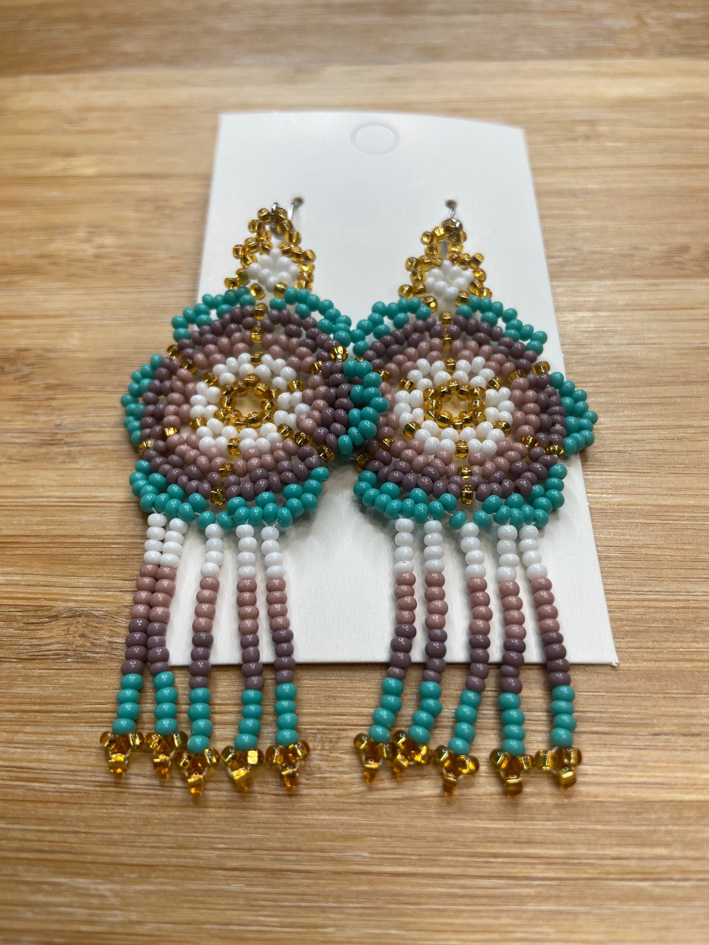 Beaded Earrings (Flower)