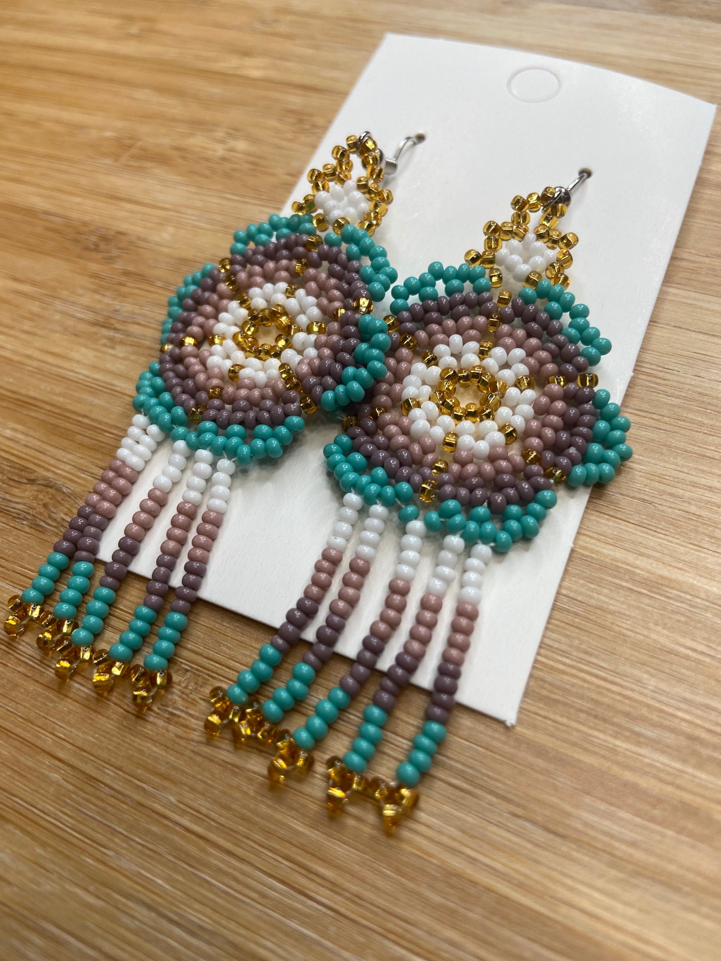 Beaded Earrings (Flower)