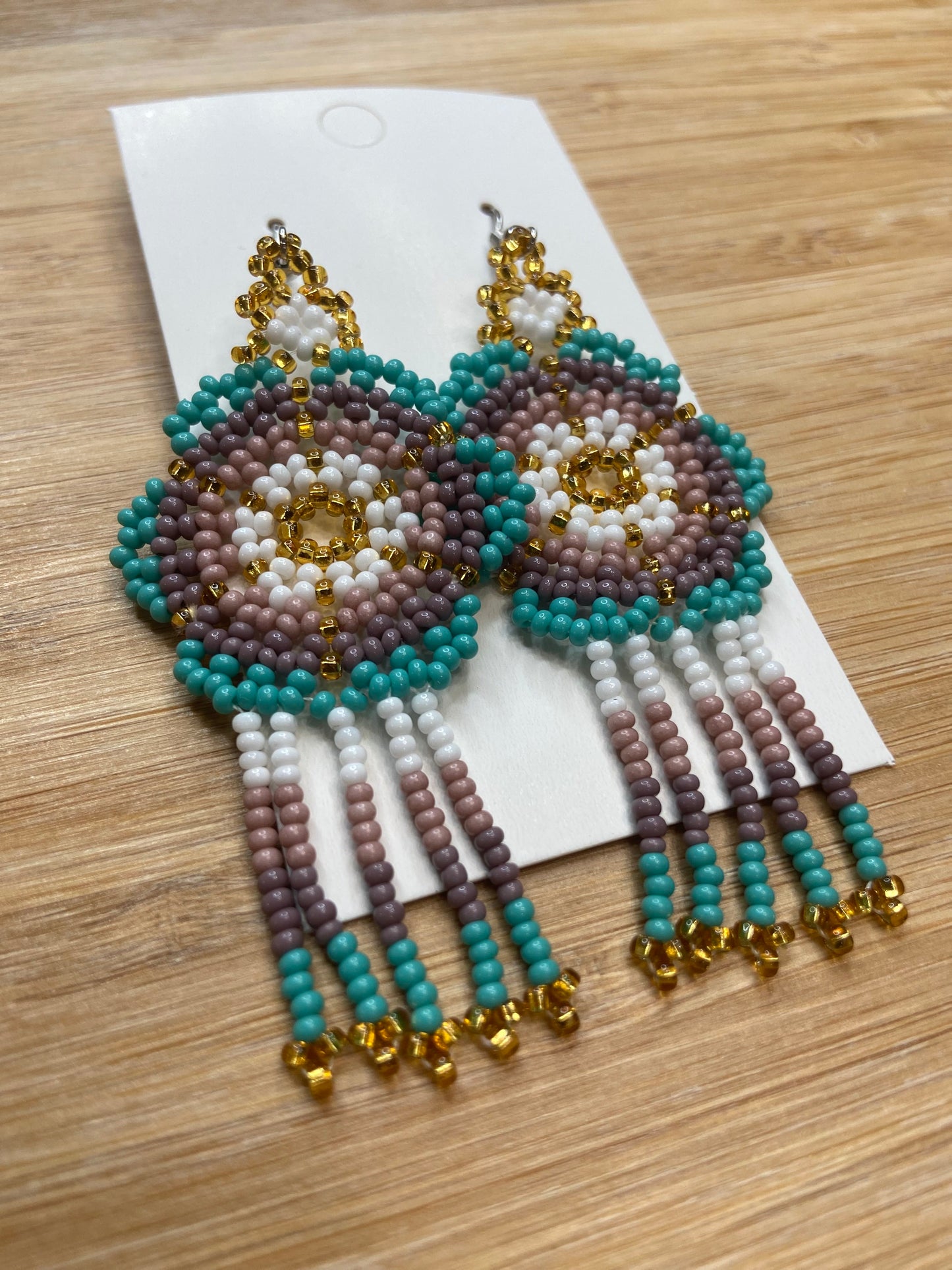 Beaded Earrings (Flower)