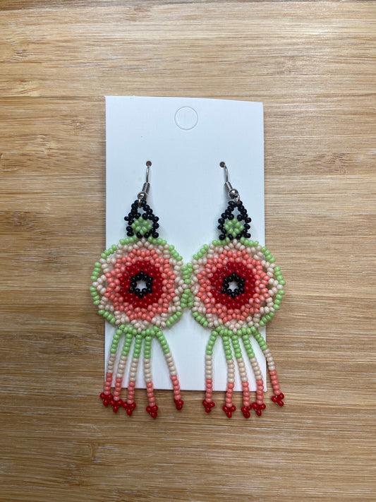 Beaded Earrings (Dreamcatcher)