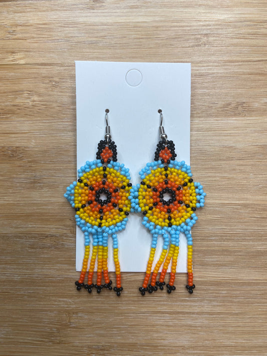 Beaded Earrings (Flower)