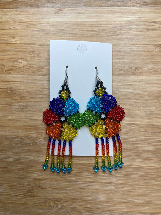 Beaded Earrings (Flower)