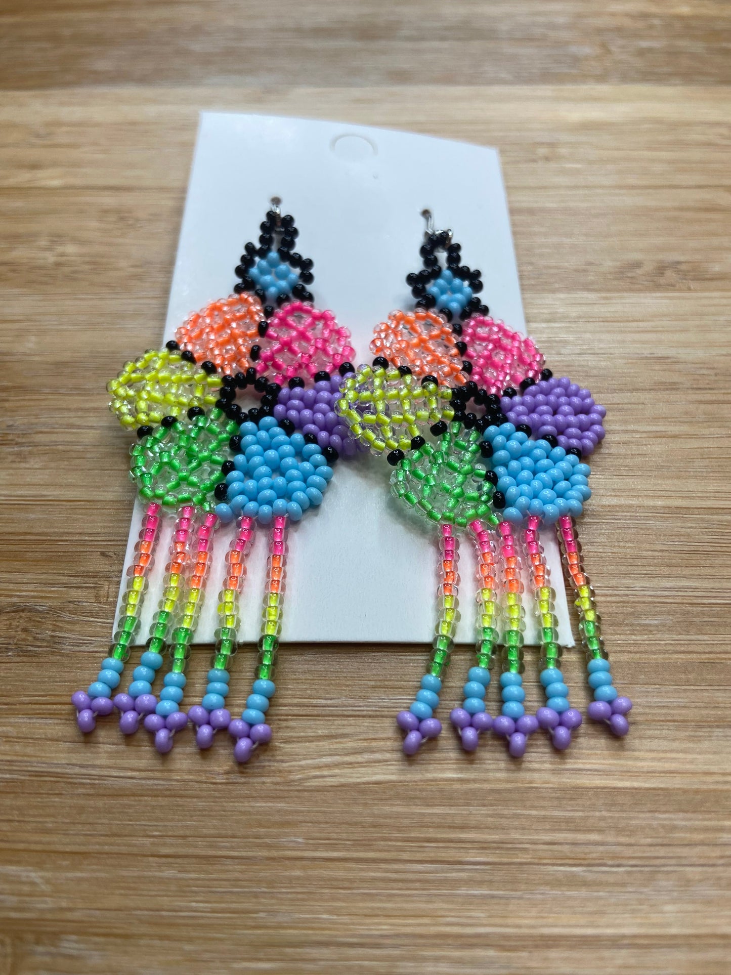 Beaded Earrings (Flower)