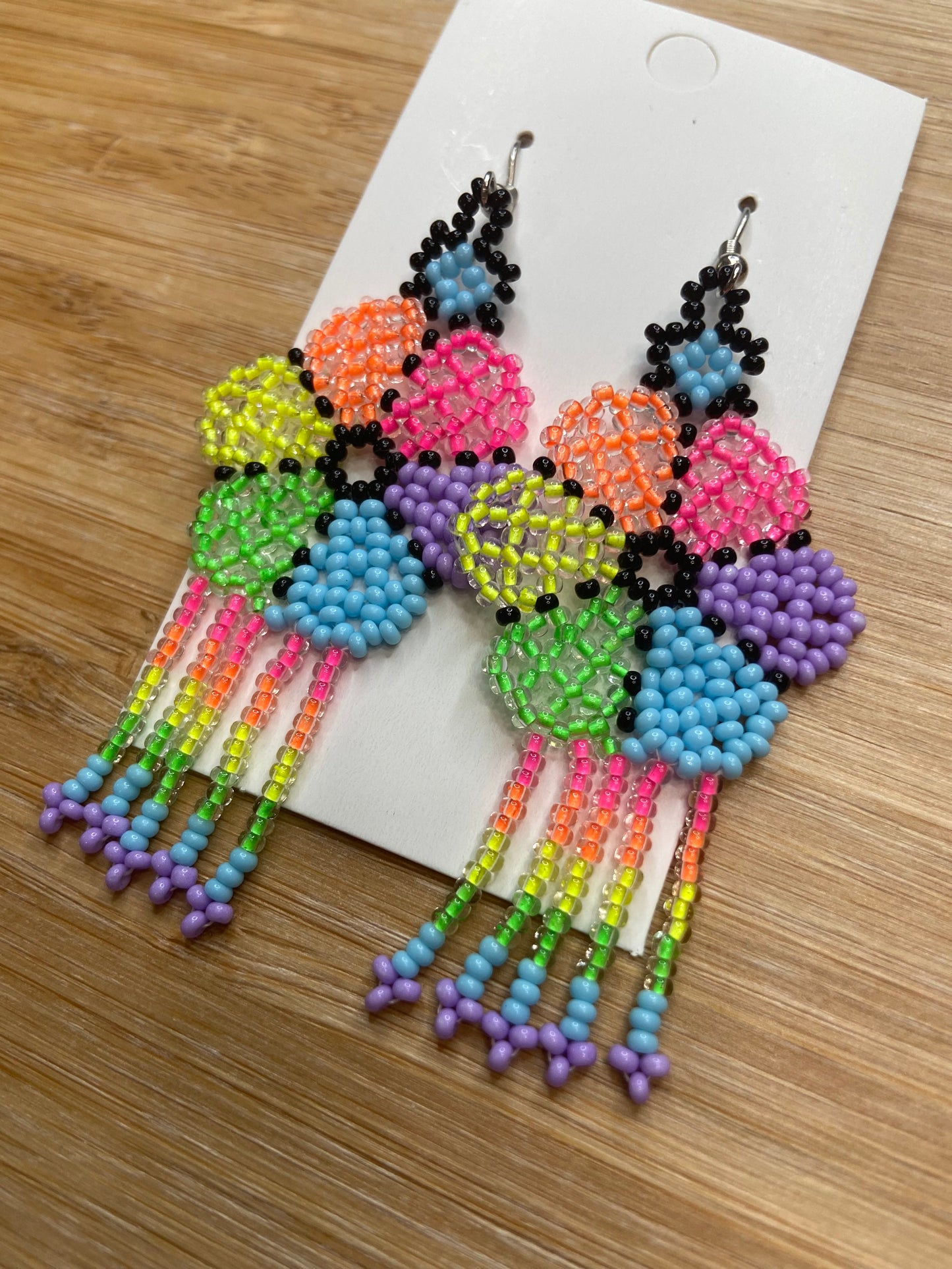 Beaded Earrings (Flower)