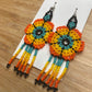 Beaded Earrings (Flower)