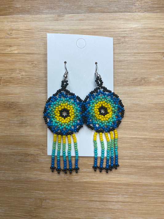 Beaded Earrings (Dreamcatcher)