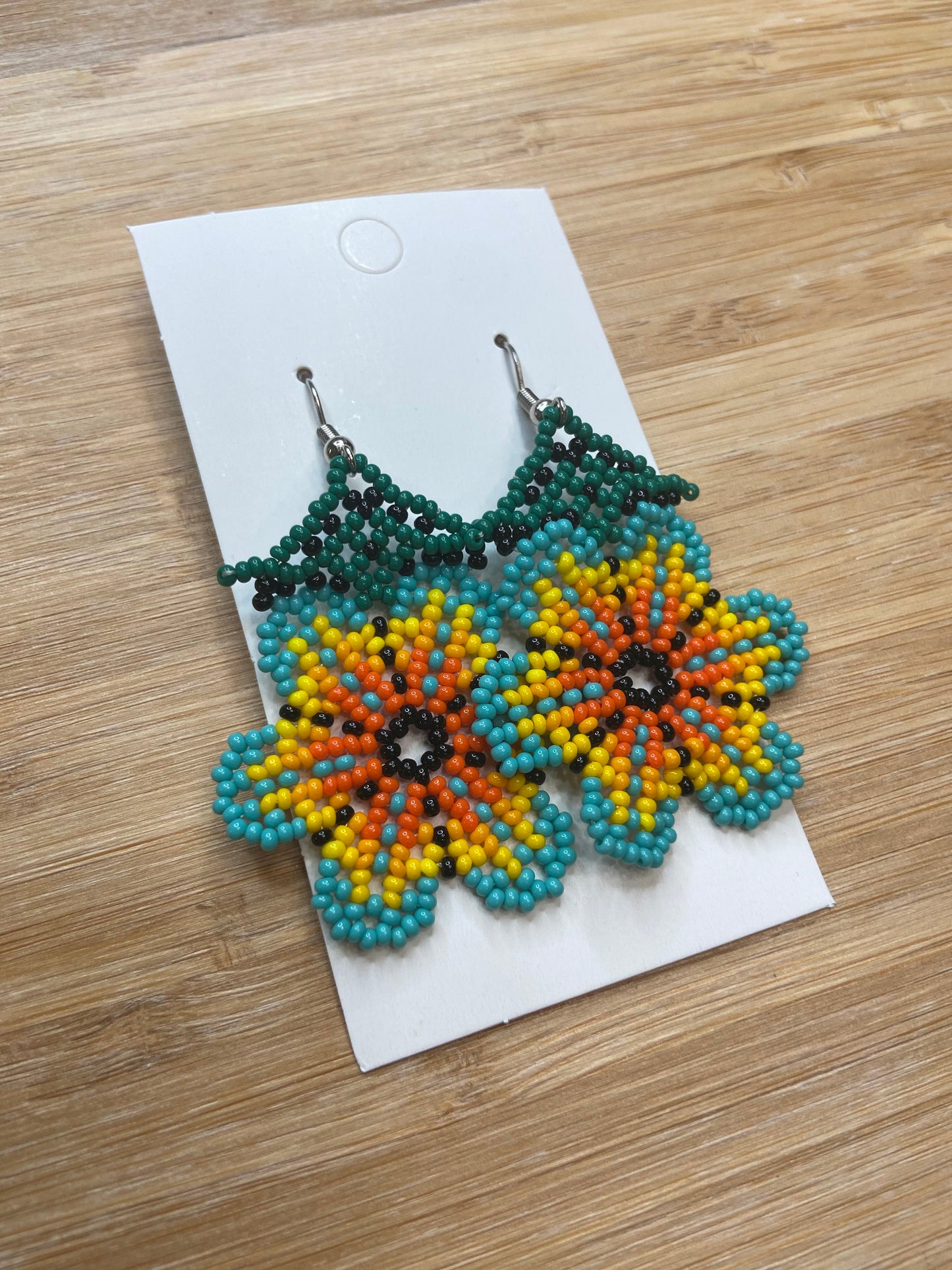 Beaded Earrings (Daisy)