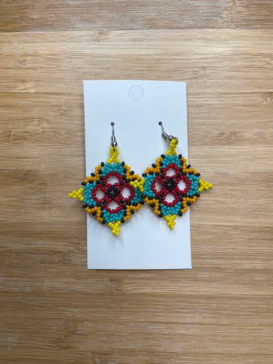 Beaded Earrings (Diamond)