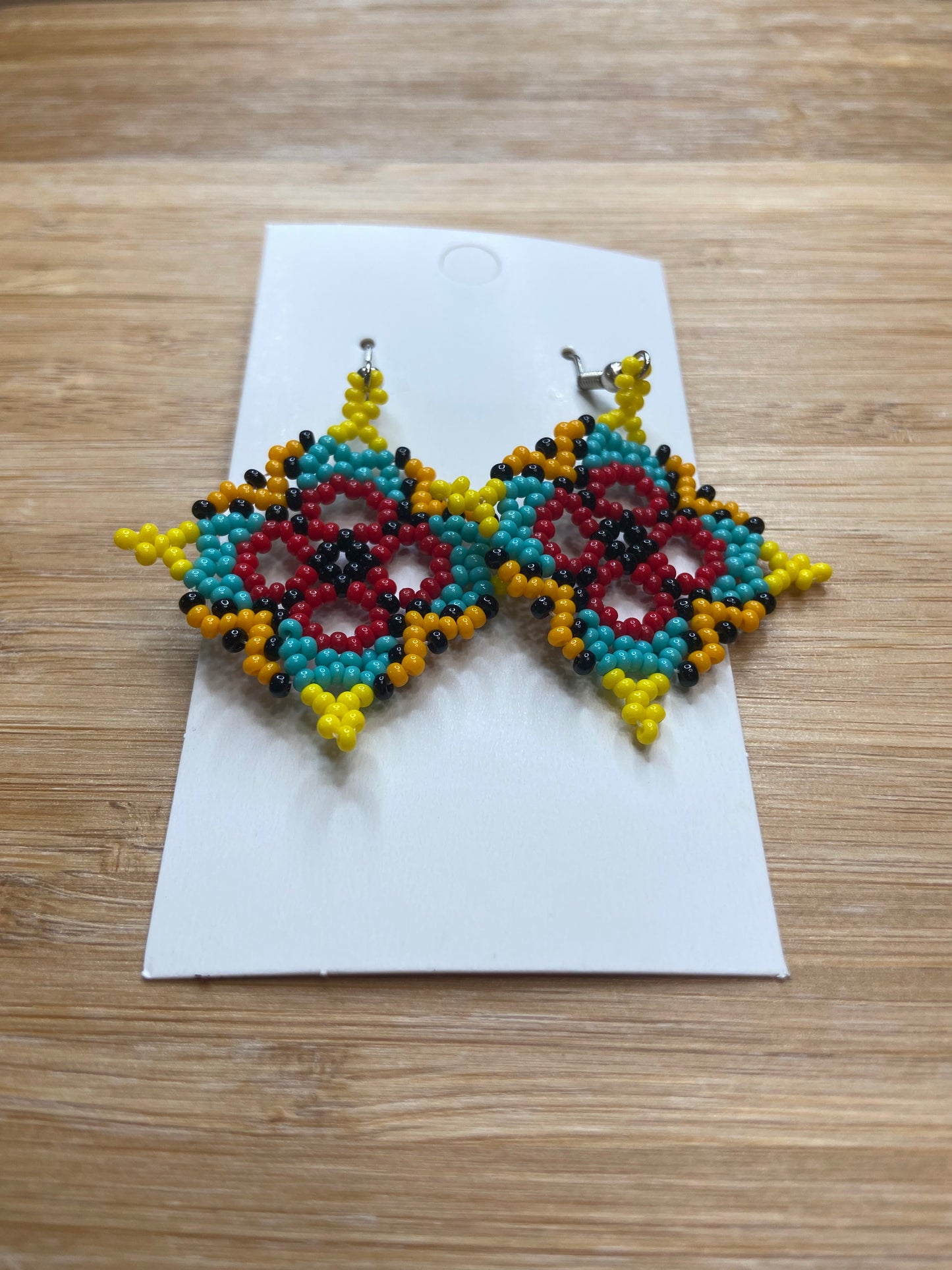 Beaded Earrings (Diamond)