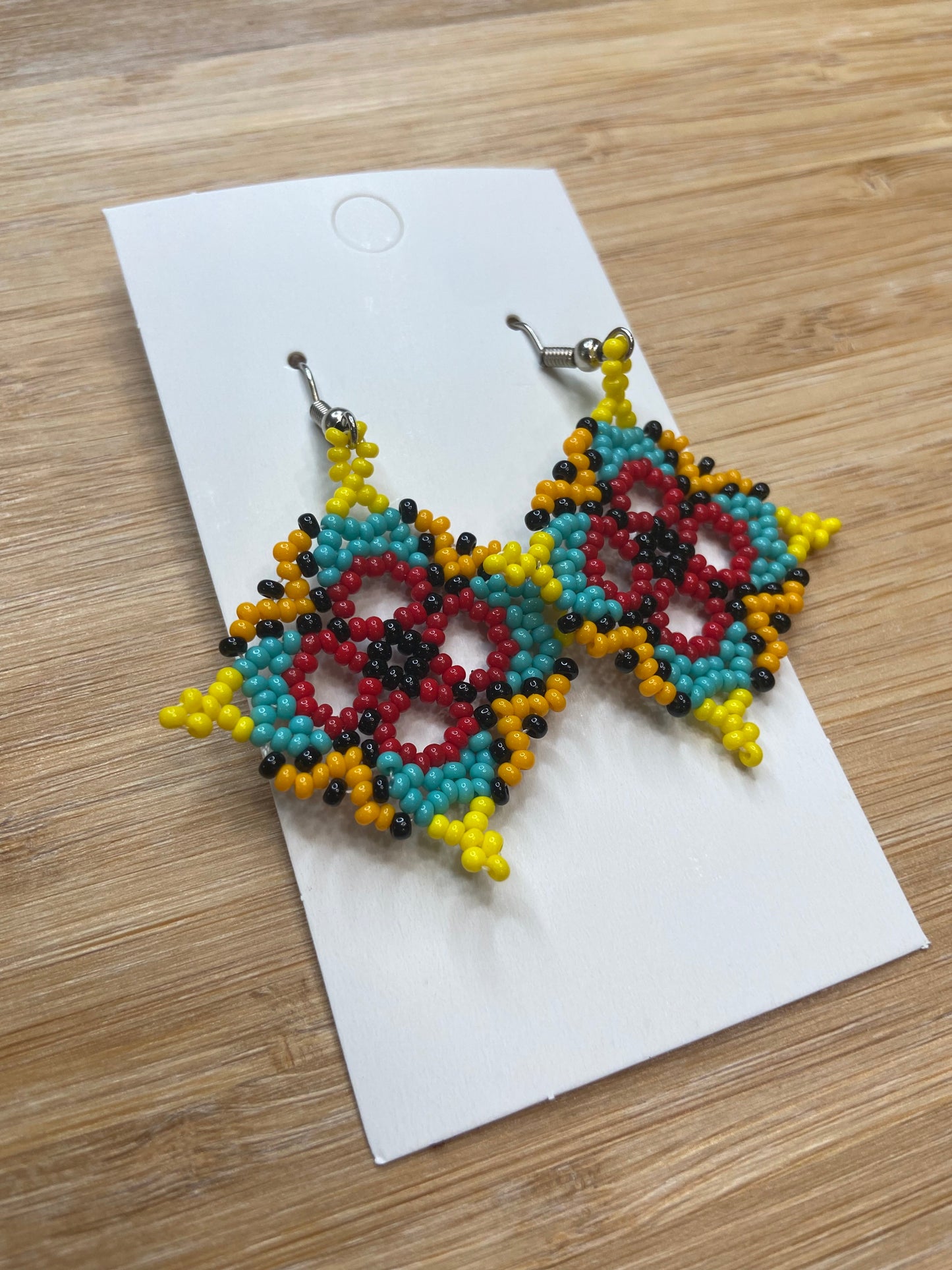 Beaded Earrings (Diamond)