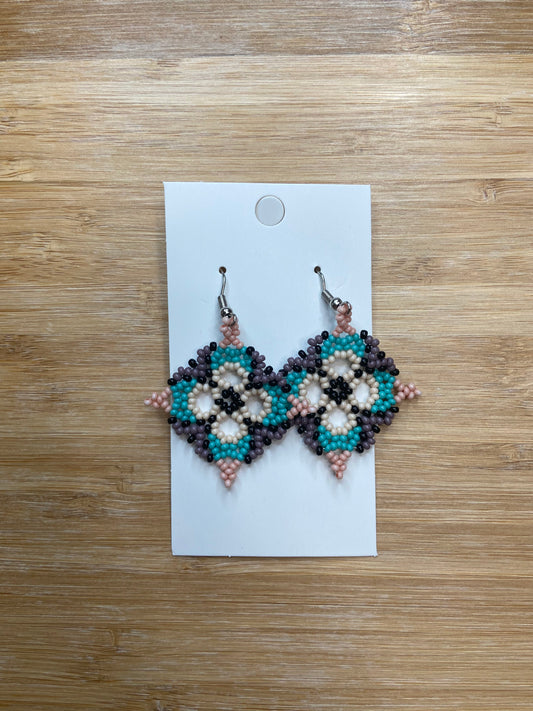 Beaded Earrings (Diamond)