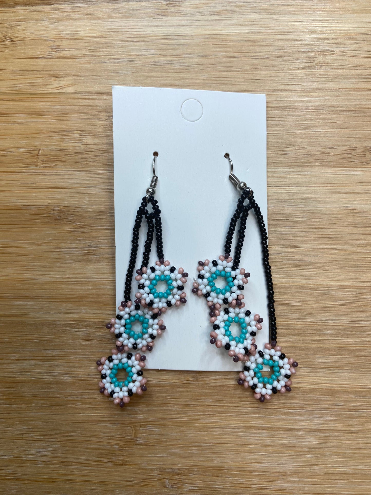 Beaded Earrings (Mini Flowers)