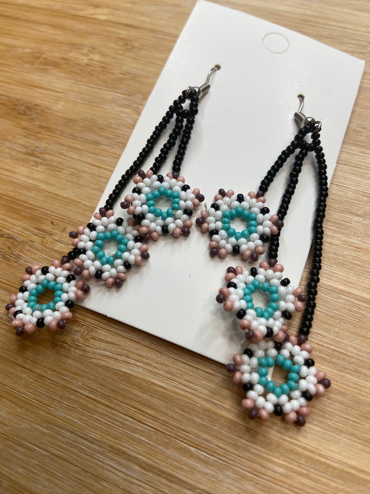 Beaded Earrings (Mini Flowers)