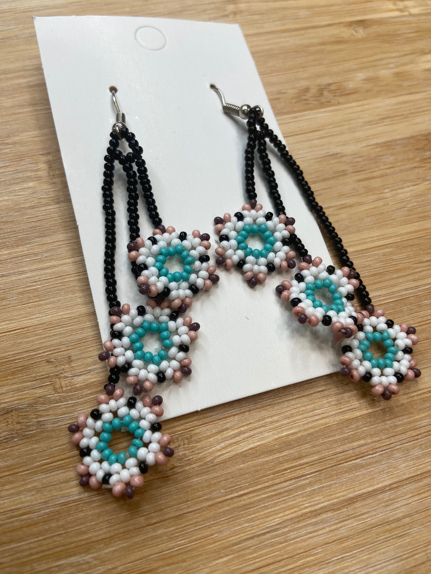 Beaded Earrings (Mini Flowers)